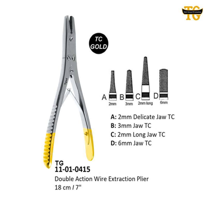 Double Action Wire Plier, orthopedic instruments, TGI's own catalog photograph