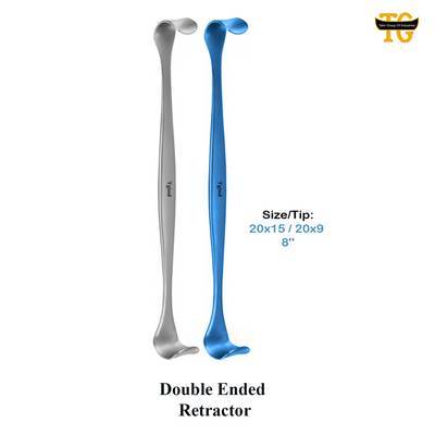 Double Ended Retractor, surgical instruments, TGI's own catalog photograph