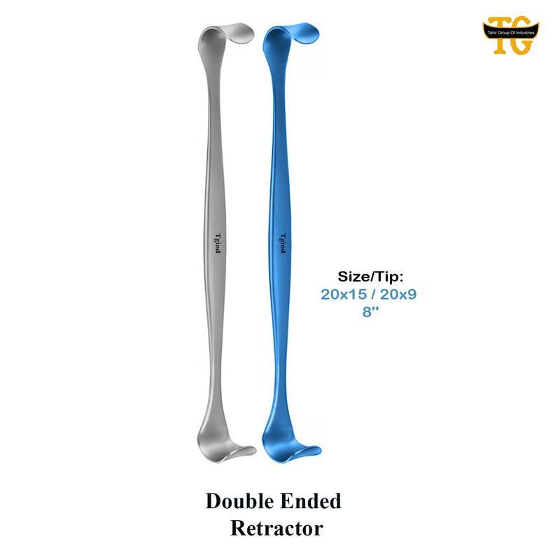 Double Ended Retractor, surgical instruments, TGI's own catalog photograph