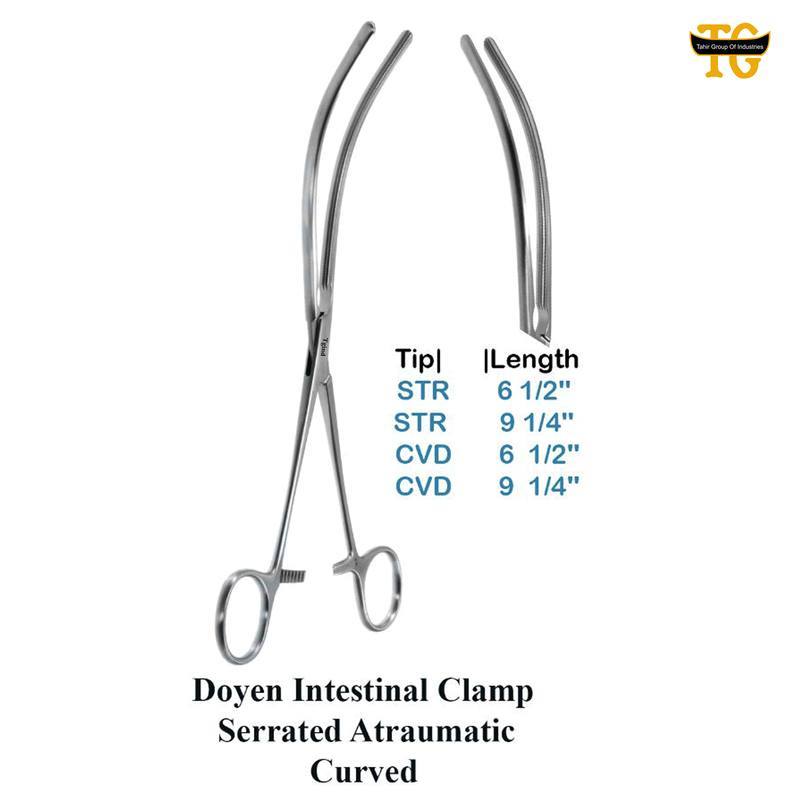 Doyen Intestinal Clamp, surgical instruments, TGI's own catalog photograph