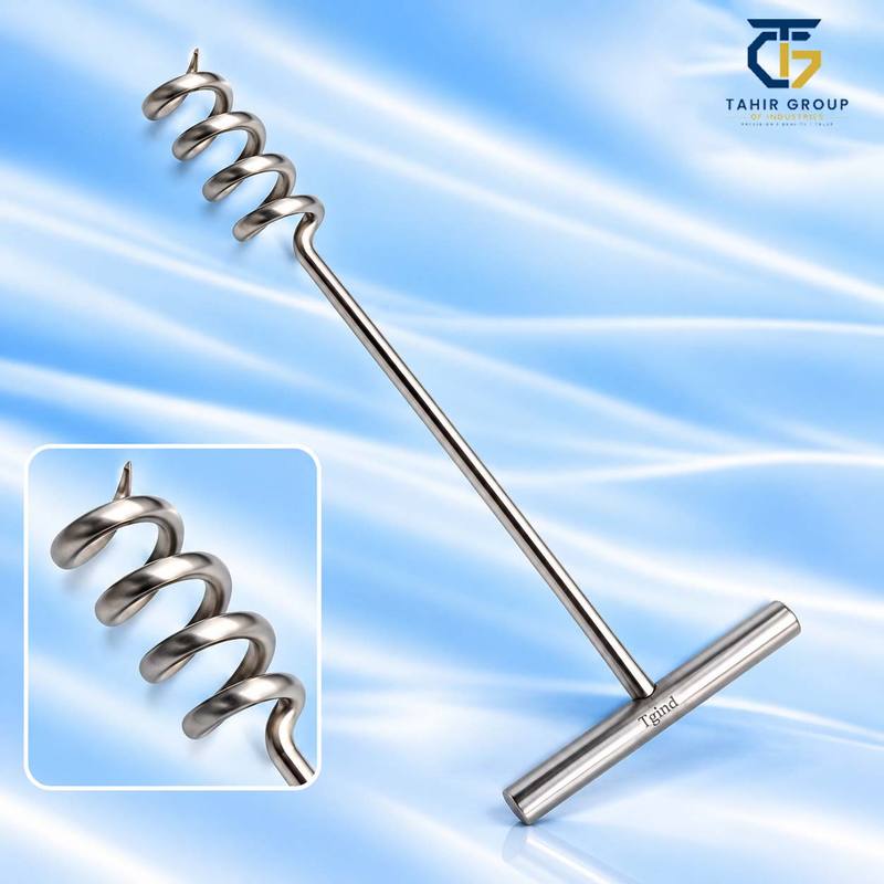 Doyen Myoma Screw, gynecology instruments, TGI's own catalog photograph