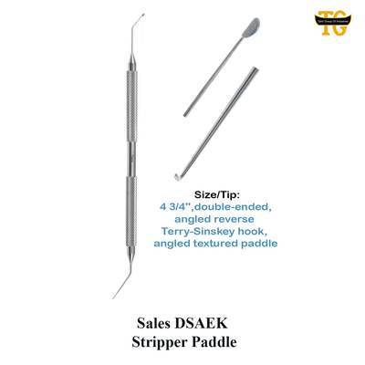 DSAEK Hook, surgical instruments, TGI's own catalog photograph