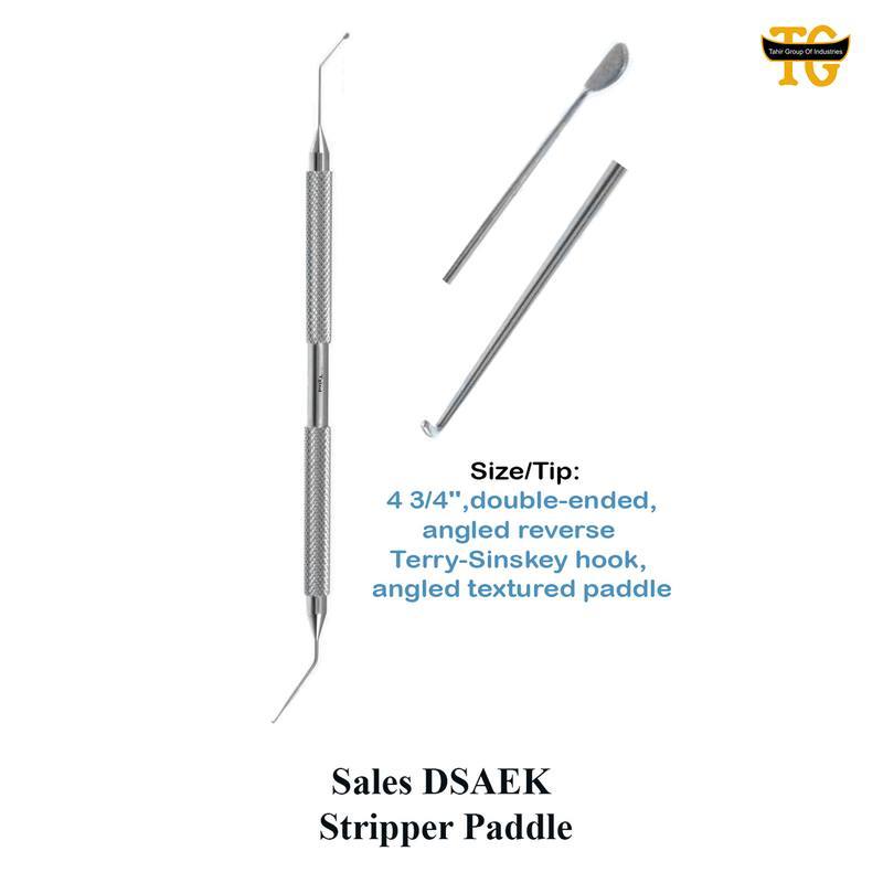 DSAEK Hook, surgical instruments, TGI's own catalog photograph