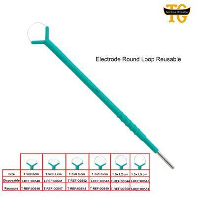 Electrode Loop Round Tip, electrosurgical instruments, TGI's own catalog photograph