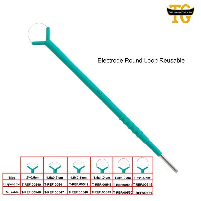 Electrode Loop Round Tip, electrosurgical instruments, TGI's own catalog photograph