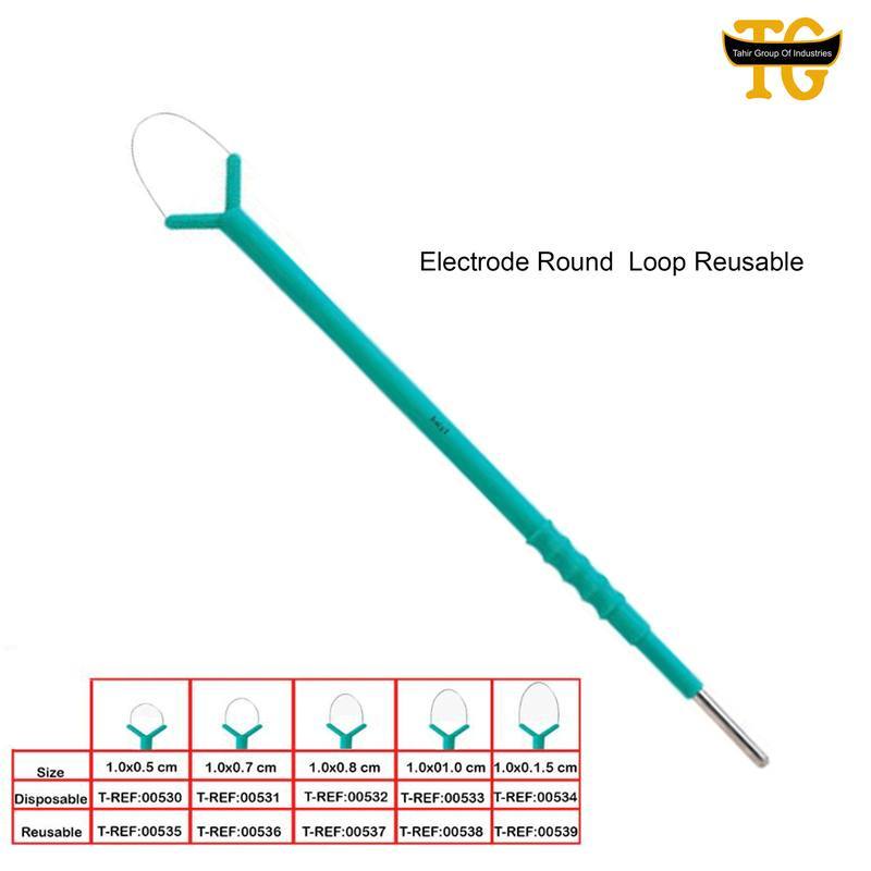 Electrode Loop Round Tip, electrosurgical instruments, TGI's own catalog photograph
