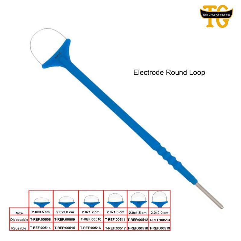 Electrode Loop Round Tip, electrosurgical instruments, TGI's own catalog photograph