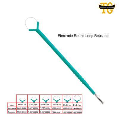 Electrode Loop Round Tip, electrosurgical instruments, TGI's own catalog photograph