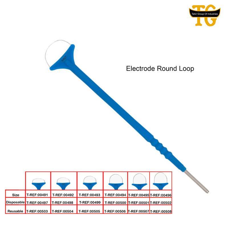 Electrode Loop Round Tip, electrosurgical instruments, TGI's own catalog photograph