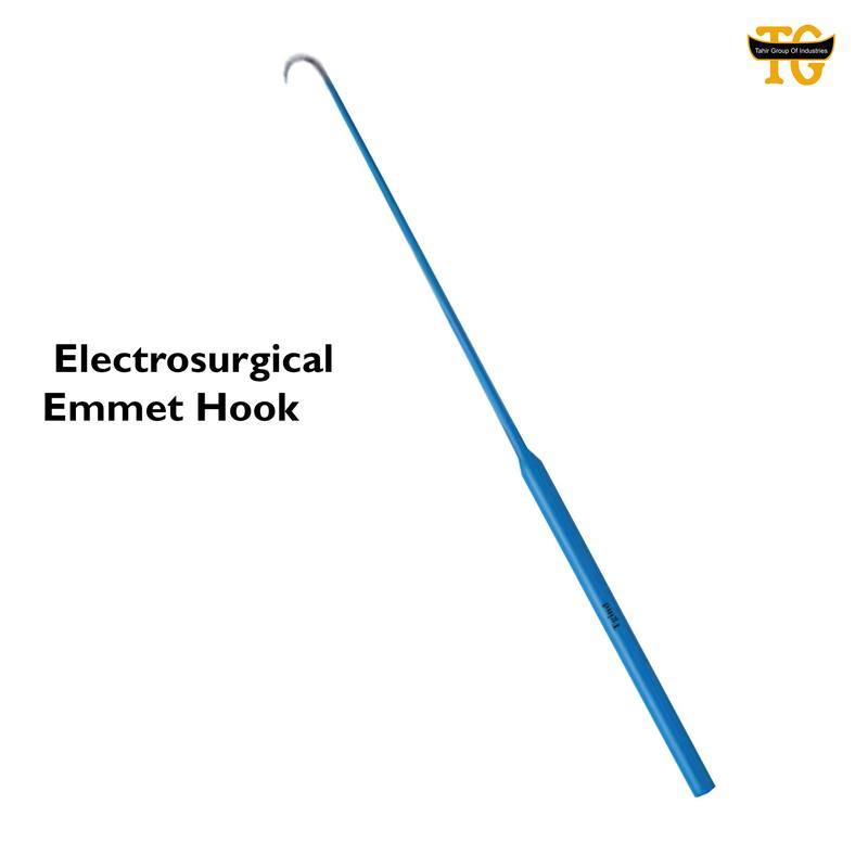 Emmet Hook, electrosurgical instruments, TGI's own catalog photograph