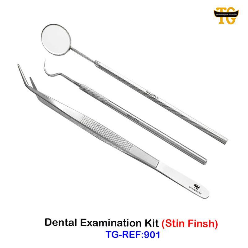 Dental Examination Kit (Stin Finsh), dental instruments, TGI's own catalog photograph
