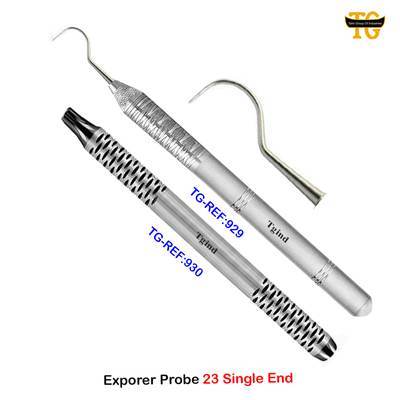 Explorer Probe 23 Single End, dental instruments, TGI's own catalog photograph