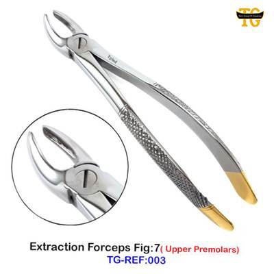 Extraction Forceps Fig:7, dental instruments, TGI's own catalog photograph
