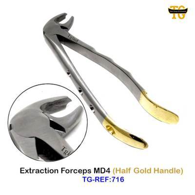 Extraction Forceps MD4, dental instruments, TGI's own catalog photograph