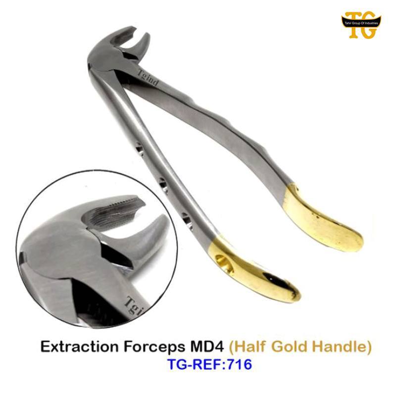 Extraction Forceps MD4, dental instruments, TGI's own catalog photograph