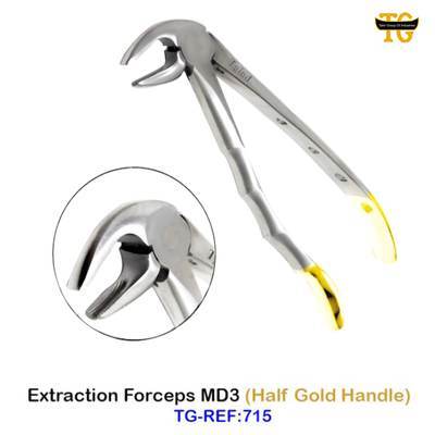 Extraction Forceps MD3, dental instruments, TGI's own catalog photograph