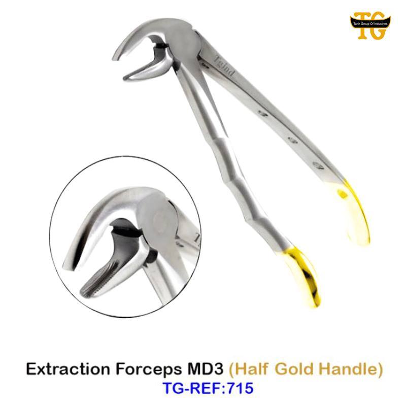 Extraction Forceps MD3, dental instruments, TGI's own catalog photograph