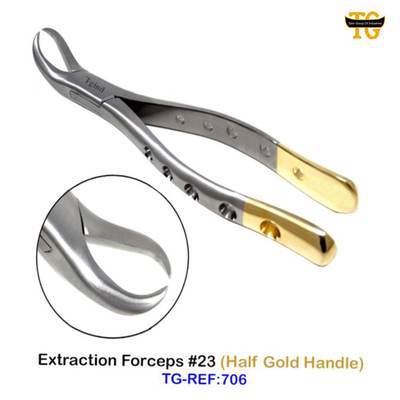 Extraction Forceps No. 23, dental instruments, TGI's own catalog photograph