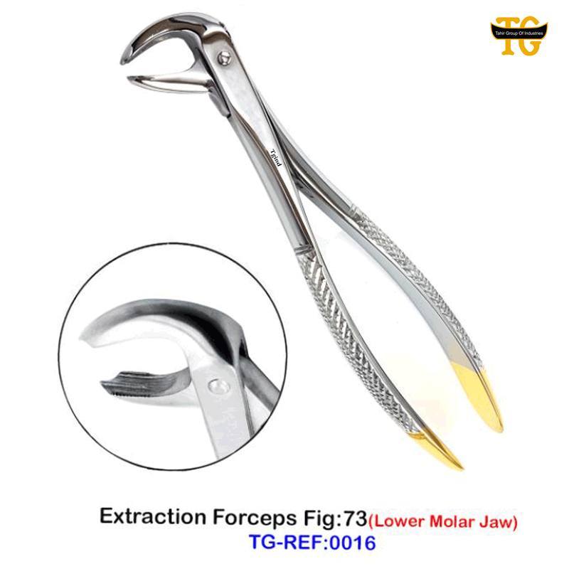 Extraction Forceps Fig:73, dental instruments, TGI's own catalog photograph