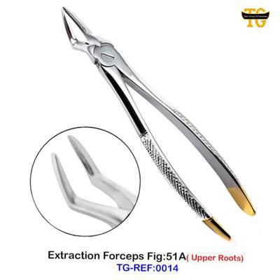 Extraction Forceps Fig:51A, dental instruments, TGI's own catalog photograph