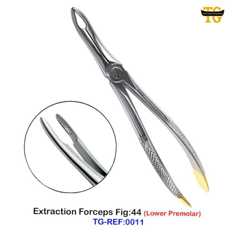 Extraction Forceps Fig:44, dental instruments, TGI's own catalog photograph