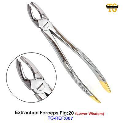 Extraction Forceps Fig:20, dental instruments, TGI's own catalog photograph