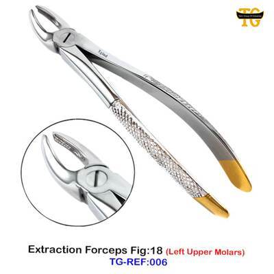 Extraction Forceps Fig:18, dental instruments, TGI's own catalog photograph