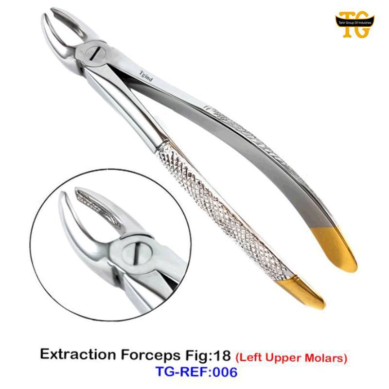 Extraction Forceps Fig:18, dental instruments, TGI's own catalog photograph