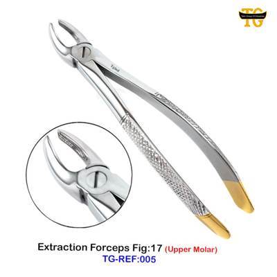 Extraction Forceps Fig:17, dental instruments, TGI's own catalog photograph