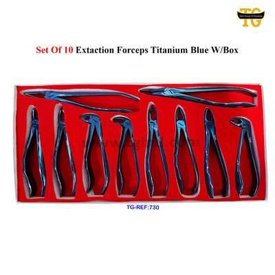 Extraction Forceps Set, dental instruments, TGI's own catalog photograph