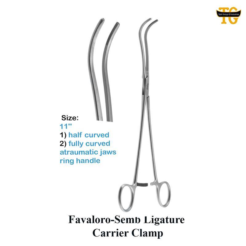 Favaloro Clamp, surgical instruments, TGI's own catalog photograph