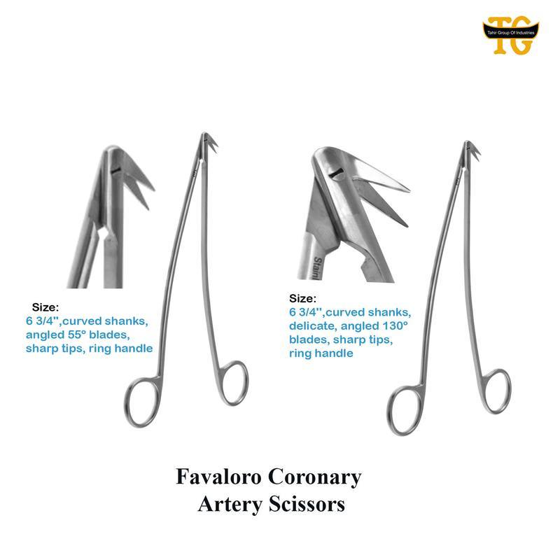 Favaloro Scissors, surgical instruments, TGI's own catalog photograph