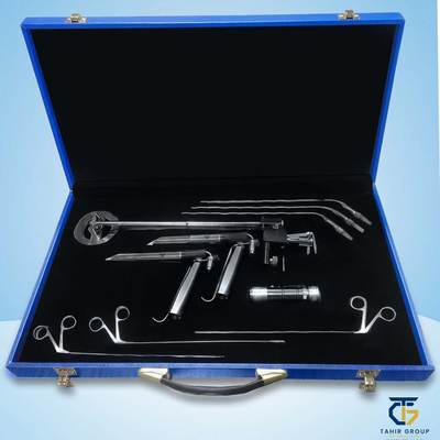 Fiber Optic Direct Laryngoscopy Set, diagnostic instruments, TGI's own catalog photograph