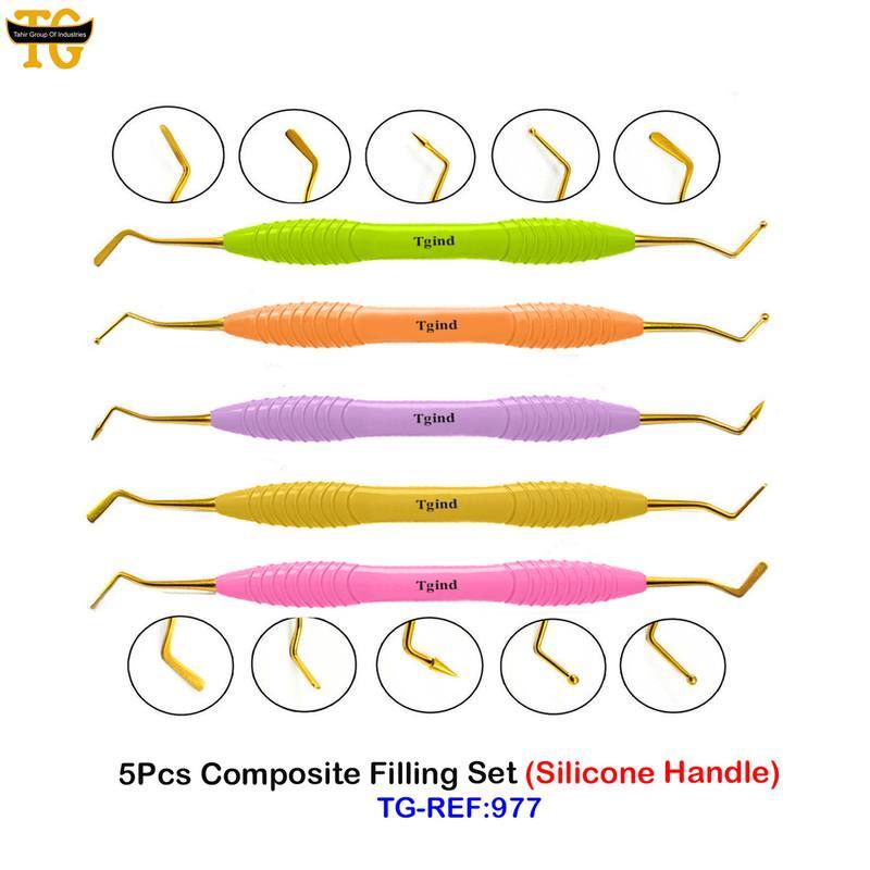 5Pcs Composite Filling Set, dental instruments, TGI's own catalog photograph