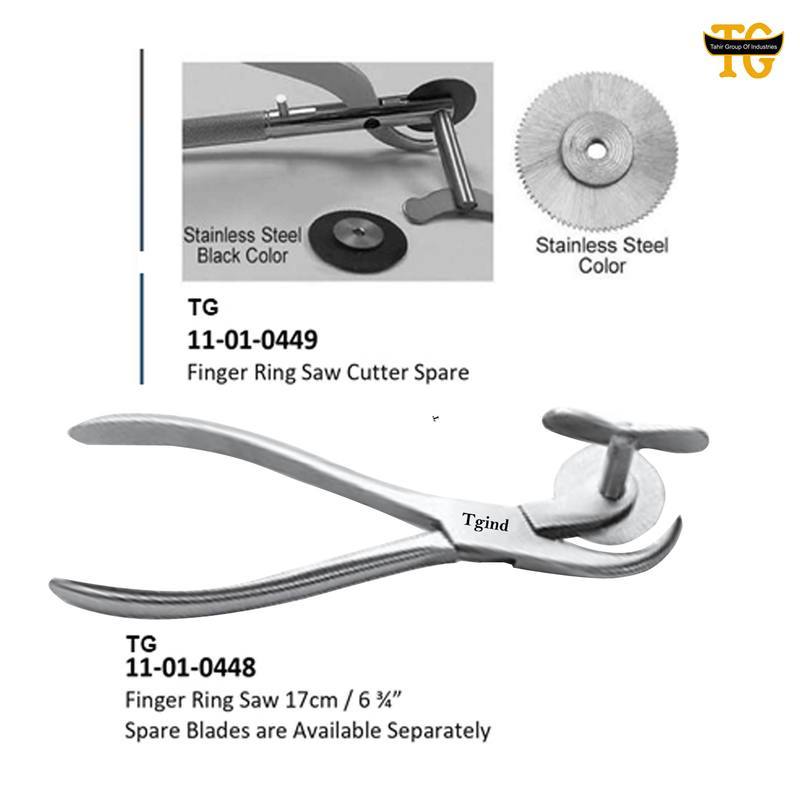 Finger Ring Saw, orthopedic instruments, TGI's own catalog photograph