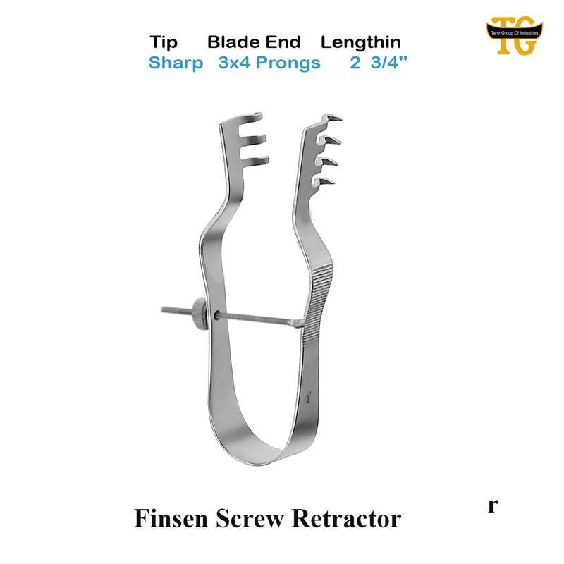 Finsen Screw Retractor, surgical instruments, TGI's own catalog photograph