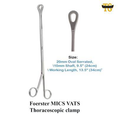 Foerster MICS VATS Thoracoscopic clamp, surgical instruments, TGI's own catalog photograph