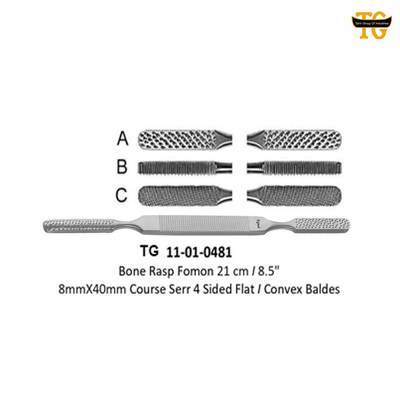 Fomon Bone Rasp, orthopedic instruments, TGI's own catalog photograph