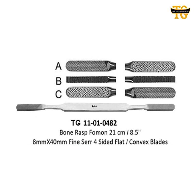 Fomon Bone Rasp, orthopedic instruments, TGI's own catalog photograph