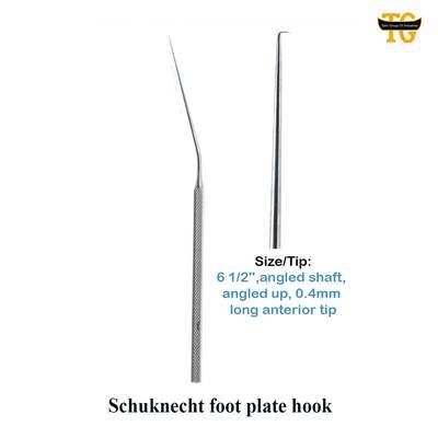 Foot Plate Hook, surgical instruments, TGI's own catalog photograph