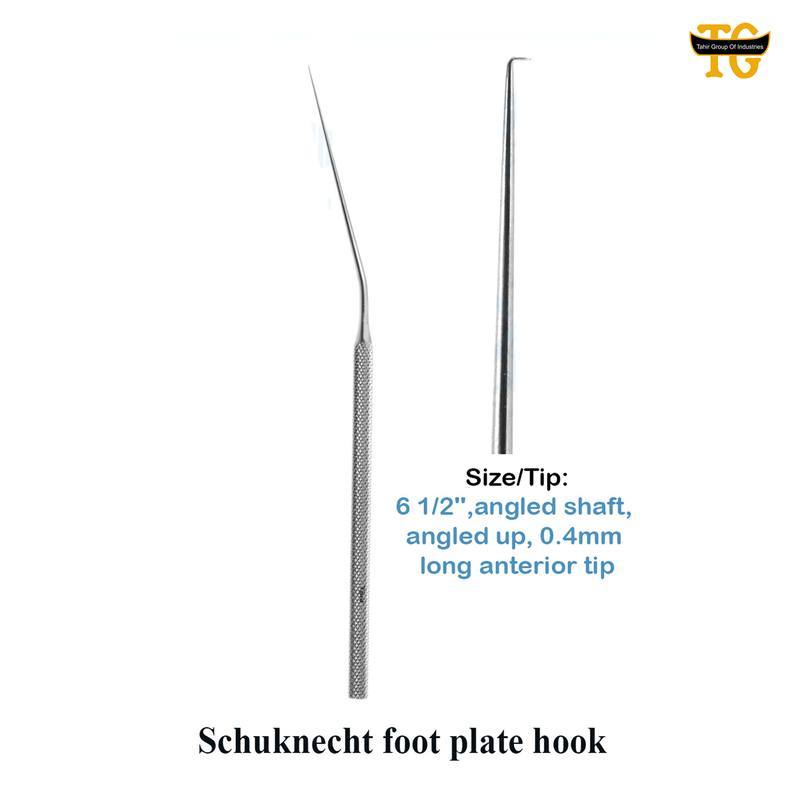 Foot Plate Hook, surgical instruments, TGI's own catalog photograph
