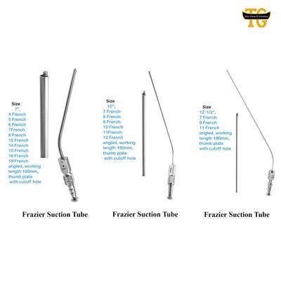 Frazier Suction Tube, surgical instruments, TGI's own catalog photograph