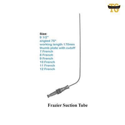 Frazier Suction Tube, surgical instruments, TGI's own catalog photograph