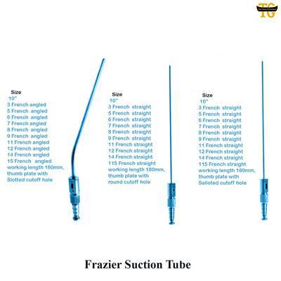 Frazier Suction Tube, surgical instruments, TGI's own catalog photograph