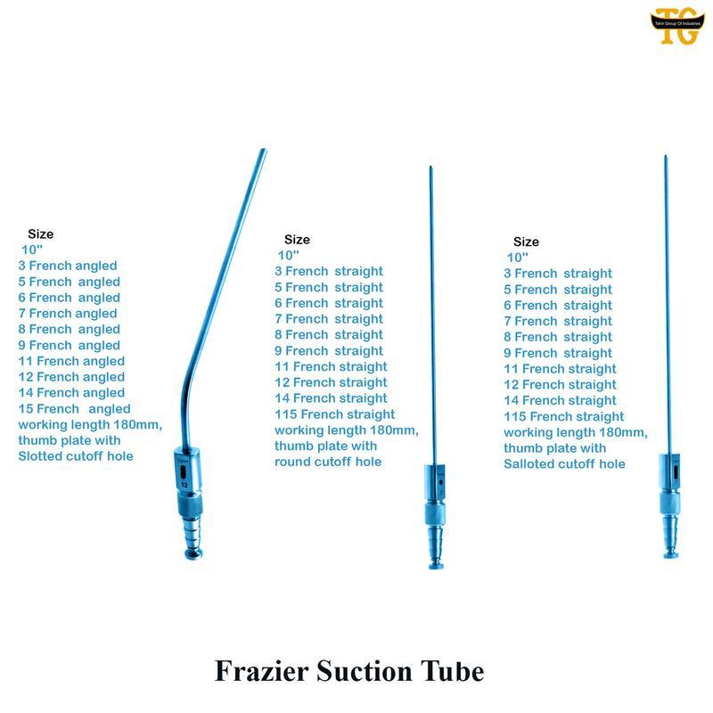 Frazier Suction Tube, surgical instruments, TGI's own catalog photograph