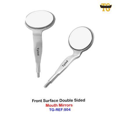 Front Surface Mouth Mirror, dental instruments, TGI's own catalog photograph