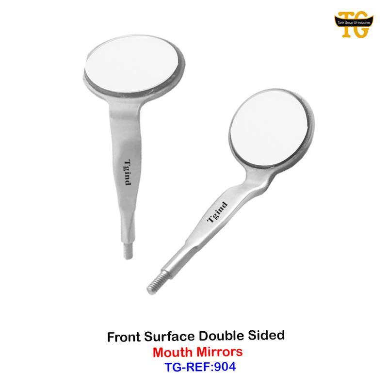 Front Surface Mouth Mirror, dental instruments, TGI's own catalog photograph