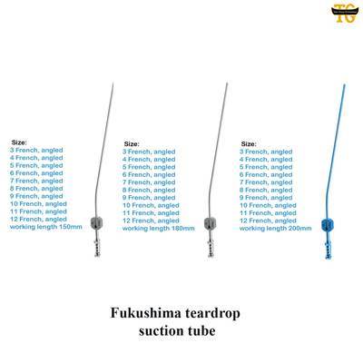 Fukushima teardrop suction tube, surgical instruments, TGI's own catalog photograph