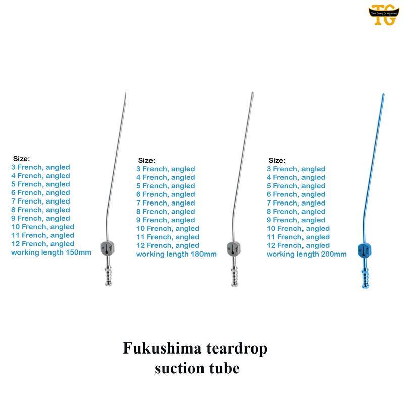 Fukushima teardrop suction tube, surgical instruments, TGI's own catalog photograph