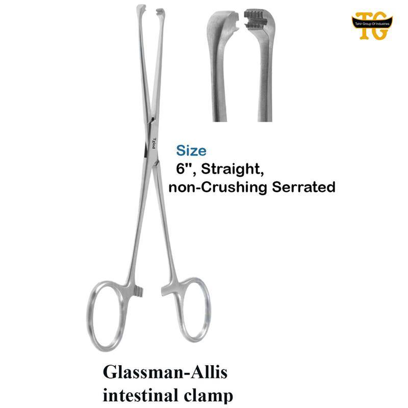 Glassman Allis Tissue Forceps, surgical instruments, TGI's own catalog photograph